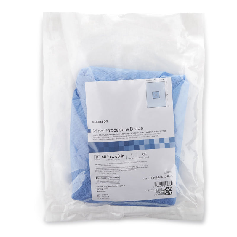 McKesson Surgical Drape Minor Procedure Drape 48 W X 60 L Inch Sterile (1101260_CS) 20/CS