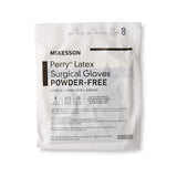 McKesson Perry® Surgical Glove Size 8 Sterile Latex Standard Cuff Length Smooth Brown Not Chemo Approved (1044732_BX) 50/BX
