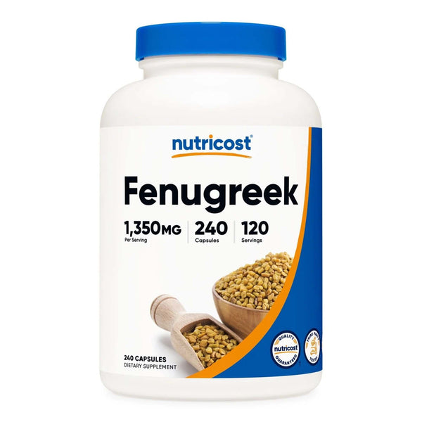 nutricost® Dietary Supplement Fenugreek 1,350 mg Strength Capsule 240 Per Bottle (1270278_BT) 1/BT