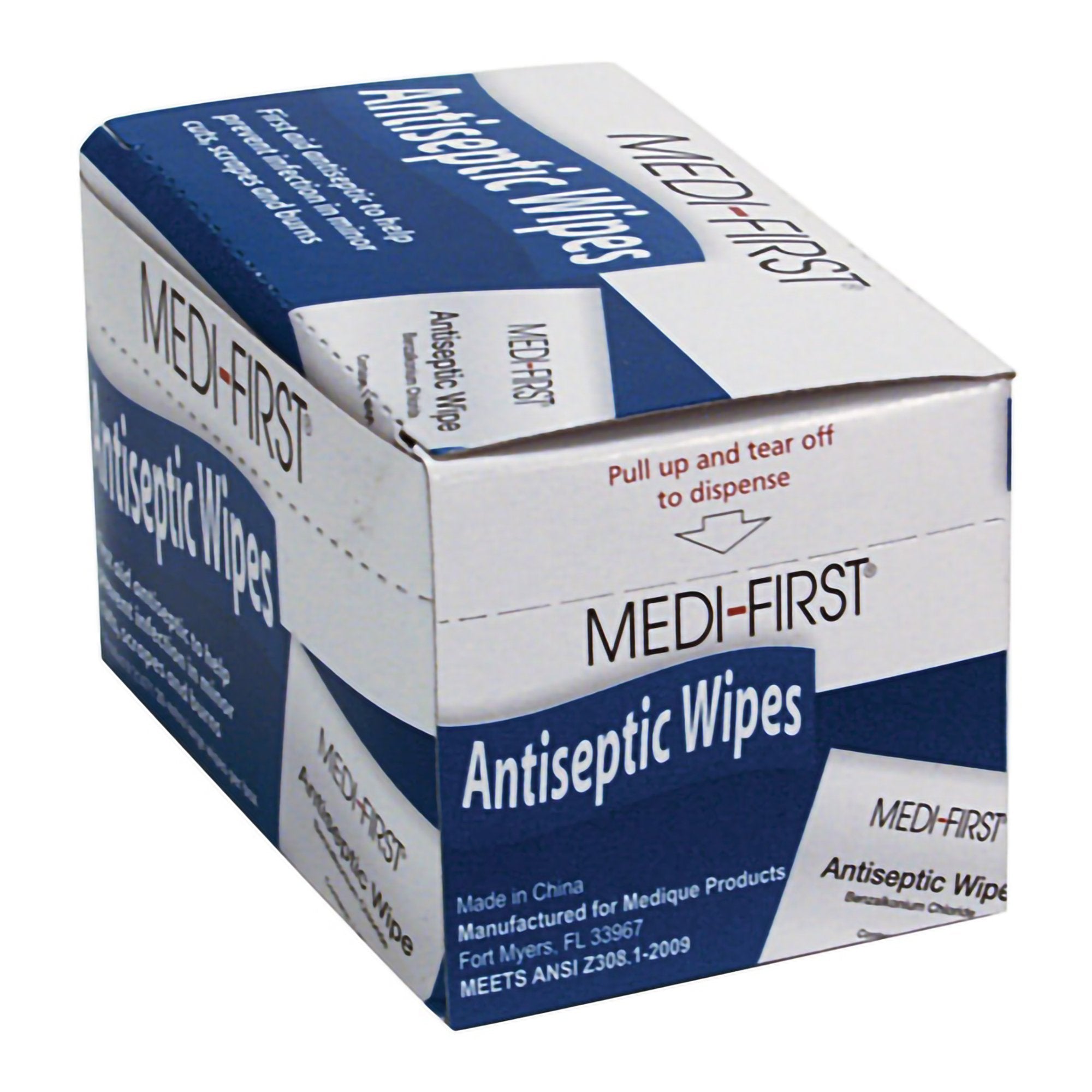 Medi-First® First Aid Kit Refill Antiseptic Skin Towelette Individual ...