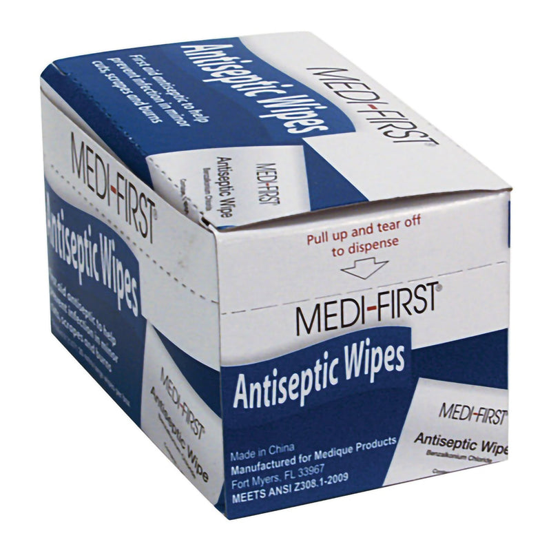 Medi First Medi-First® First Aid Kit Refill Antiseptic Skin Towelette Individual ...
