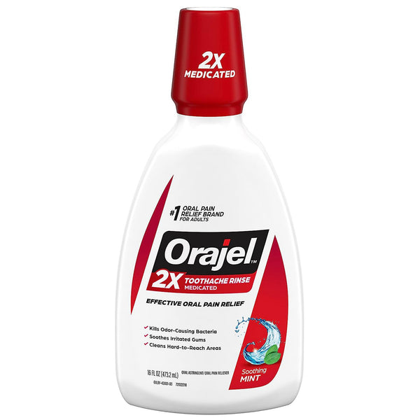 Orajel® Oral Pain Relief Liquid 16 oz. (1231271_EA) 1/EA