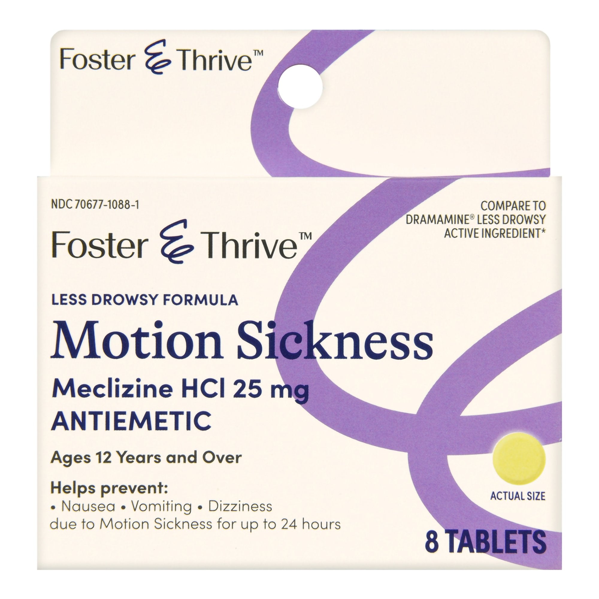 Foster & Thrive™ Nausea Relief 25 mg Strength Tablet 8 per Box (123509 ...
