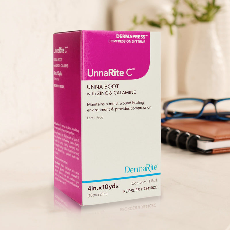 UnnaRite C™ Unna Boot Zinc Oxide / Calamine 4 Inch X 10 Yard (980206_BX) 1/BX