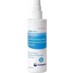 Bedside-Care® Rinse-Free Shampoo and Body Wash 4 oz. Pump Bottle Unscented (1077628_CS) 36/CS