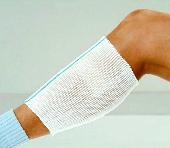 X-Span® Elastic Net Retainer Dressing Tubular Polyester / Spandex 8 Yard Size 1 White / Gold Medium Finger / Toe NonSterile (242394_RL) 1/RL