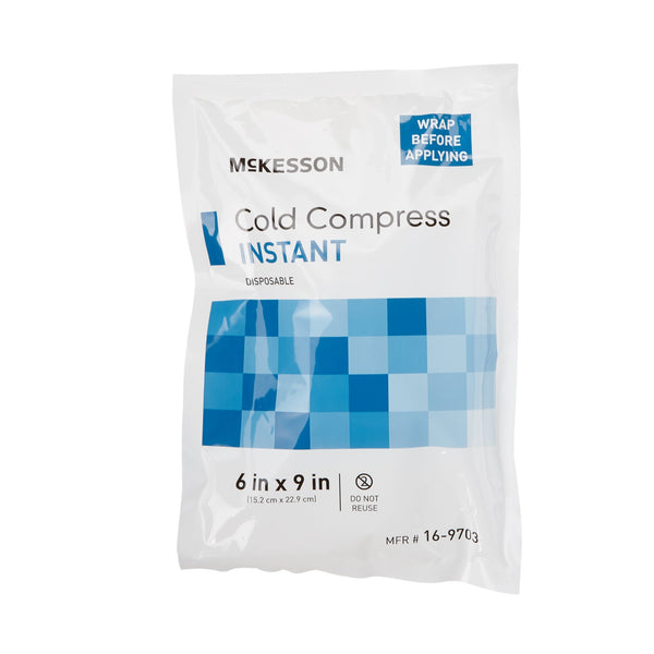 McKesson Instant Cold Pack General Purpose 6 X 9 Inch Plastic / Calcium Ammonium Nitrate / Water Disposable (476732_CS) 24/CS