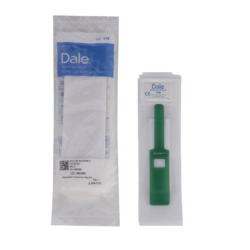 Hold-N-Place™ Foley Catheter Holder 2 Inch Wide, Exclusive Stretch Material, Hook and Loop Fastener (446494_EA) 1/EA