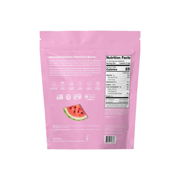 Cure® Oral Electrolyte Solution Watermelon Flavor 7.6 Gram Electrolyte (1256706_CS) 168/CS