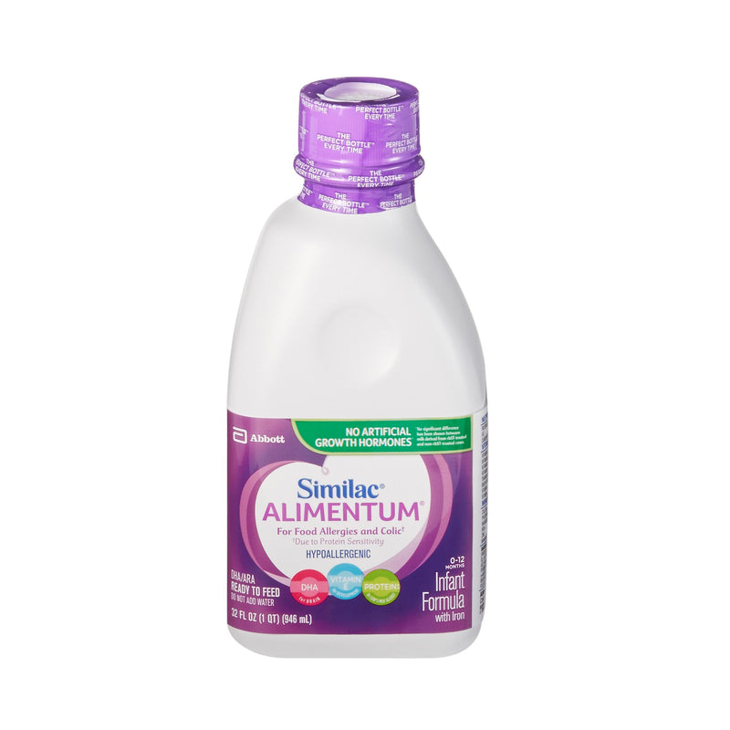 Similac® Alimentum® Infant Formula Unflavored 32 oz. Bottle Liquid Food Allergies (476813_CS) 6/CS