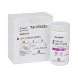 McKesson OPA/28 OPA Concentration Indicator Pad 50 Test Strips Bottle Single Use (852218_BT) 1/BT