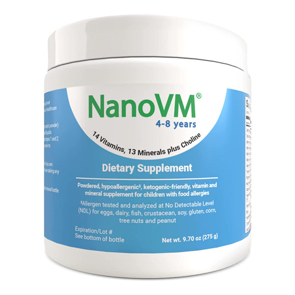 NanoVM® 4 - 8 Years Pediatric Oral Supplement Unflavored 275 Gram Jar Powder Vitamins / Minerals Food Allergies (923965_BT) 1/BT