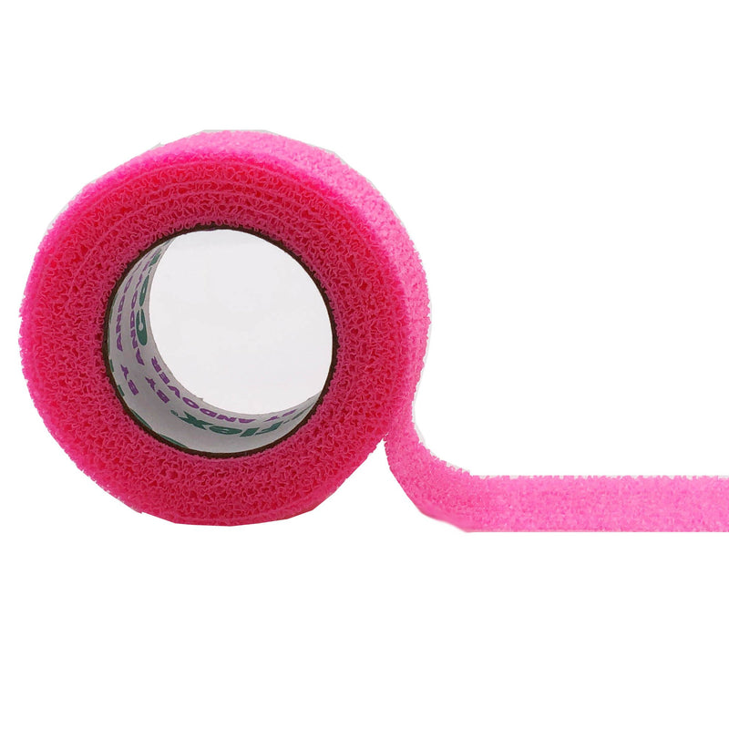 CoFlex® Cohesive Bandage 1-1/2 Inch X 5 Yard Self-Adherent Closure Neon Pink / Blue / Purple / Light Blue / Neon Green / Red NonSterile 14 lbs. Tensile Strength (441154_CS) 48/CS