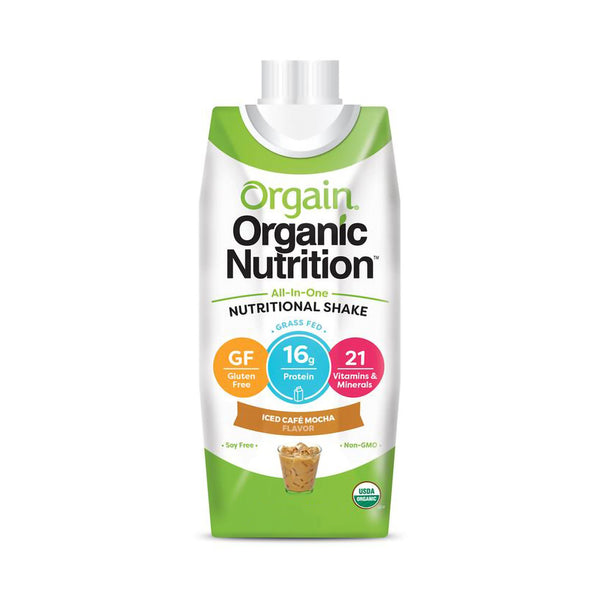 Orgain® Organic Nutritional Shake Oral Supplement Iced Café Mocha Flavor Liquid 11 oz. Carton (1026545_EA) 1/EA