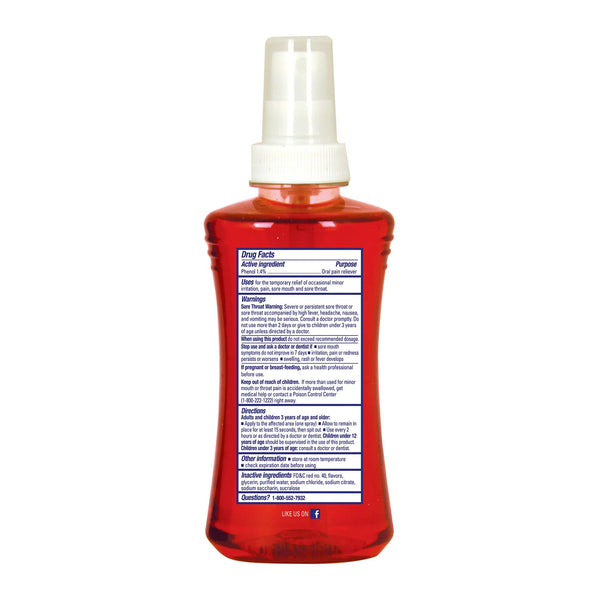 Chloraseptic® Sore Throat Relief 1.4% Strength Oral Spray 6 oz. (257703_EA) 1/EA