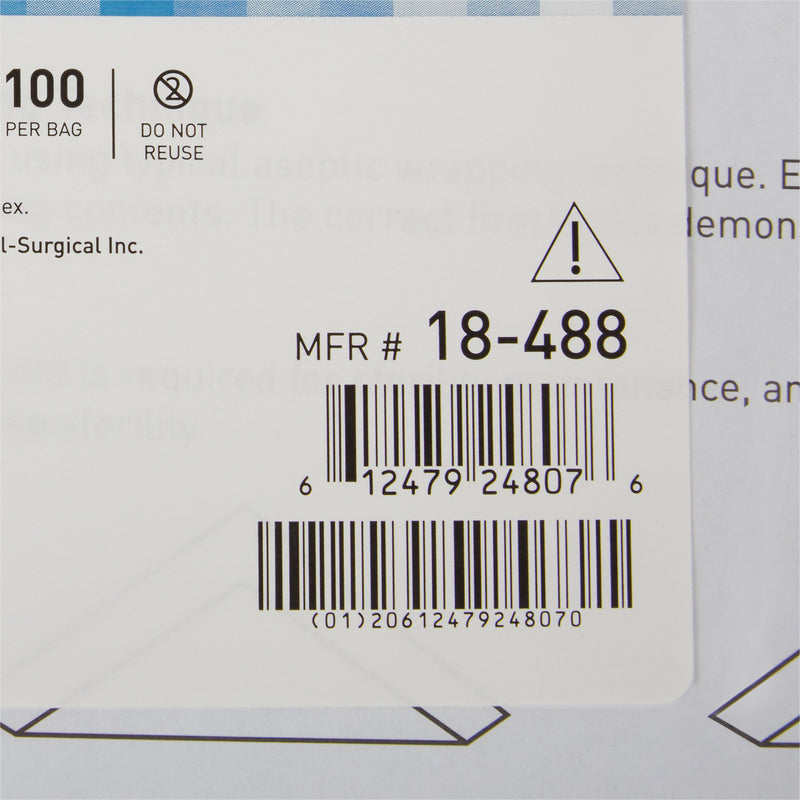 McKesson Sterilization Wrap Blue 24 X 24 Inch Single Layer Cellulose Steam / EO Gas (1156127_CS) 5/CS