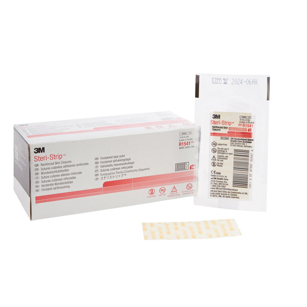 Steri-Strip™ Skin Closure Strip 1/4 X 3 Inch Nonwoven Material Reinforced Strip White (5780_CS) 200/CS