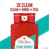 Old Spice® Pure Sport Body Wash Liquid 18 oz. Bottle Clean Scent (1231744_EA) 1/EA