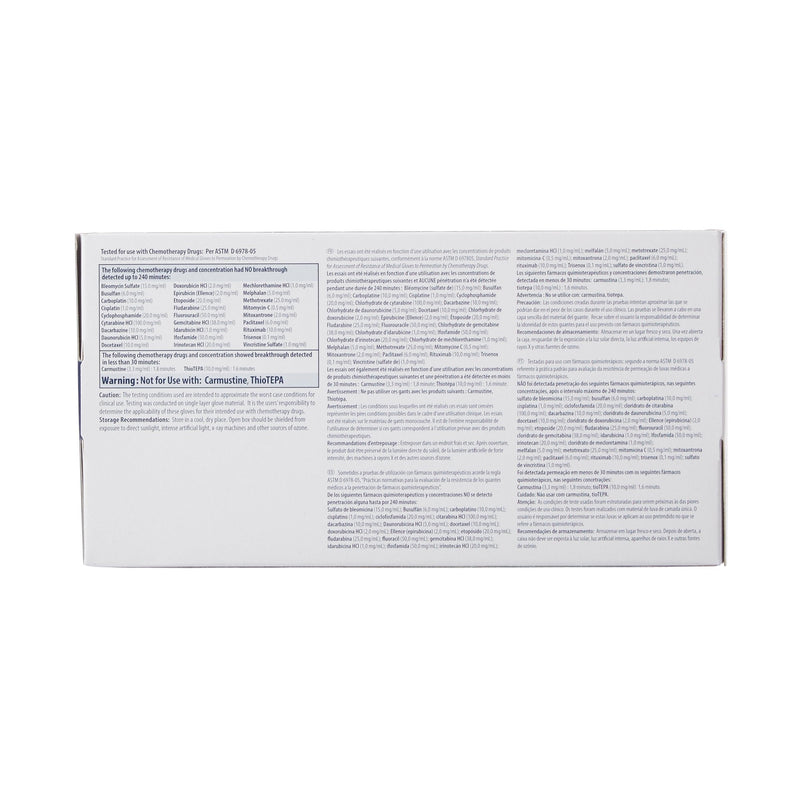 Purple Nitrile® Exam Glove Large NonSterile Nitrile Standard Cuff Length Textured Fingertips Purple Chemo Tested (365062_BX) 100/BX