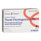 Foster & Thrive™ Sinus Relief 10 mg Strength Tablet 36 per Bottle (1235085_BT) 1/BT