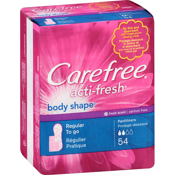 Carefree® actifresh® Panty Liner Regular Absorbency (954282_PK) 54/PK