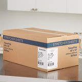McKesson Stretcher Sheet Flat 40 W X 72 L Inch Blue 50% Cellulose Tissue / 50% Polyethylene Film Disposable (278382_CS) 50/CS