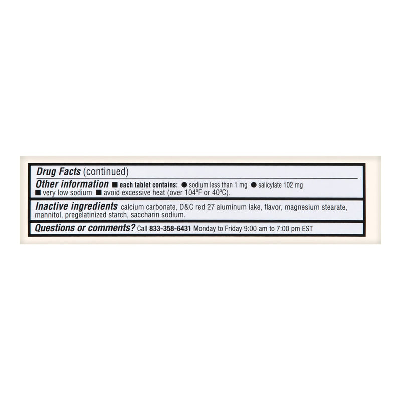 Foster & Thrive™ Anti-Diarrheal 262 mg Strength Chewable Tablet 30 per Box (1235080_CT) 30/CT