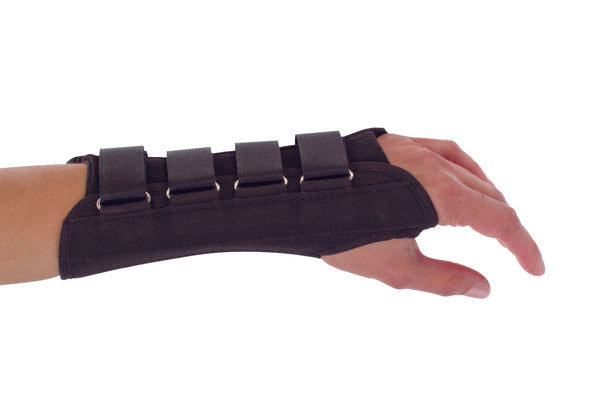 ProCare® Wrist Support Aluminum / Cotton / Flannel / Suede Left Hand Black Large (279421_EA) 1/EA