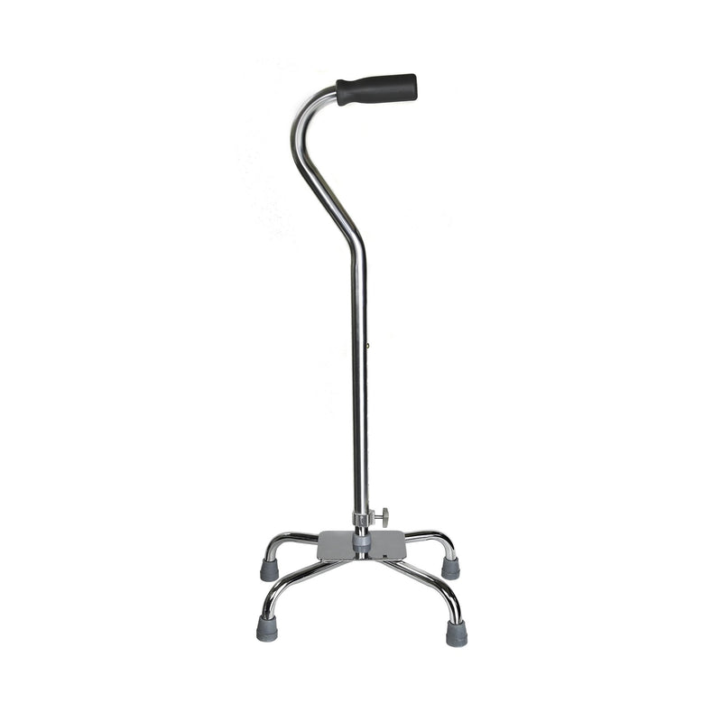 McKesson Large Base Quad Cane Steel 29 to 37-1/2 Inch Height Chrome (1065218_EA) 1/EA
