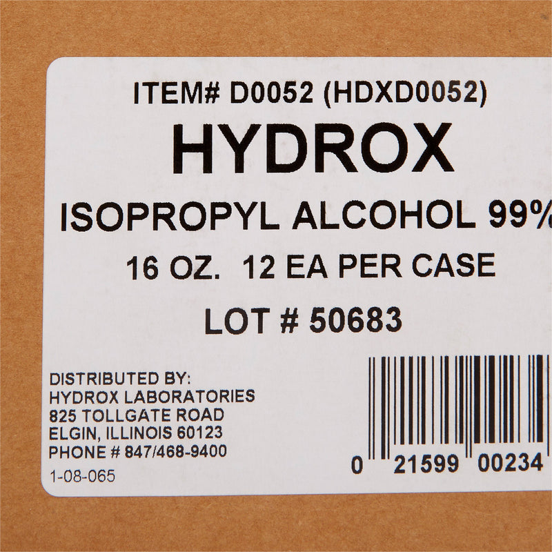 McKesson Antiseptic Isopropyl Alcohol Liquid 16 oz. Bottle (897464_CS) 12/CS