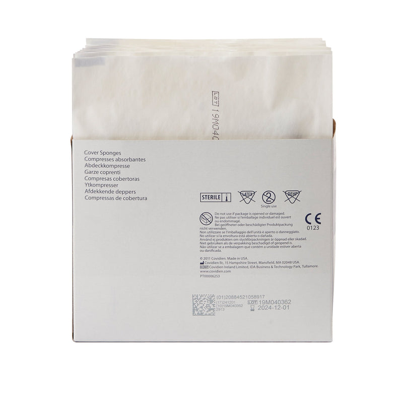 Curity™ Cellulose Filled Nonwoven Sponge 4 X 4 Inch 4-Ply Sterile 2 per Pack (401580_TR) 25/TR
