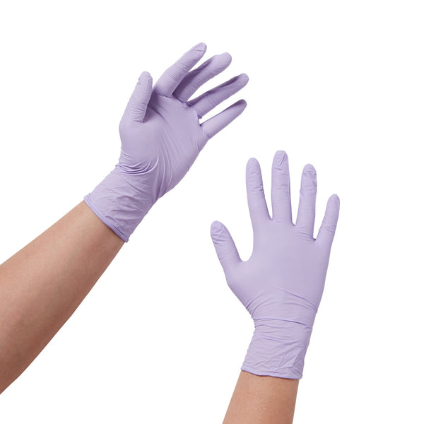 Halyard™ Lavender™ Exam Glove Small NonSterile Nitrile Standard Cuff Length Textured Fingertips Lavender Not Rated (678085_CS) 2500/CS