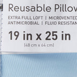 McKesson Bed Pillow 19 X 25 Inch Blue Reusable (939584_CS) 12/CS