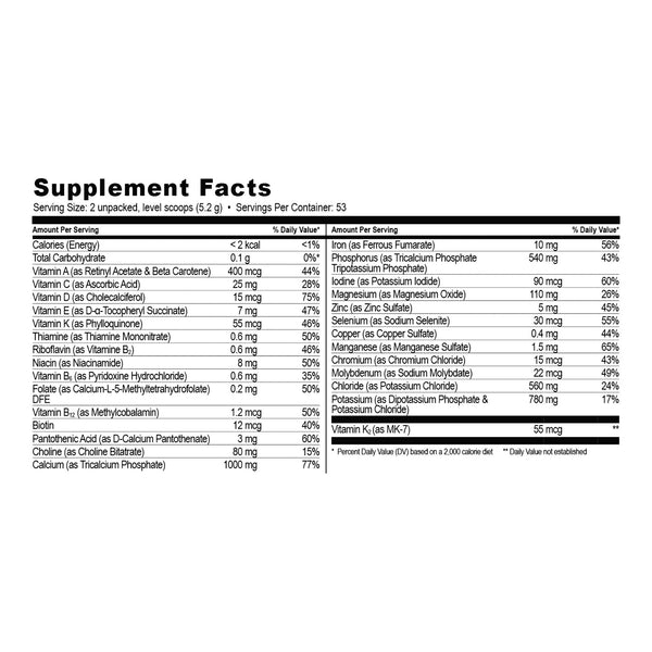 NanoVM® 4 - 8 Years Pediatric Oral Supplement Unflavored 275 Gram Jar Powder Vitamins / Minerals Food Allergies (923965_BT) 1/BT