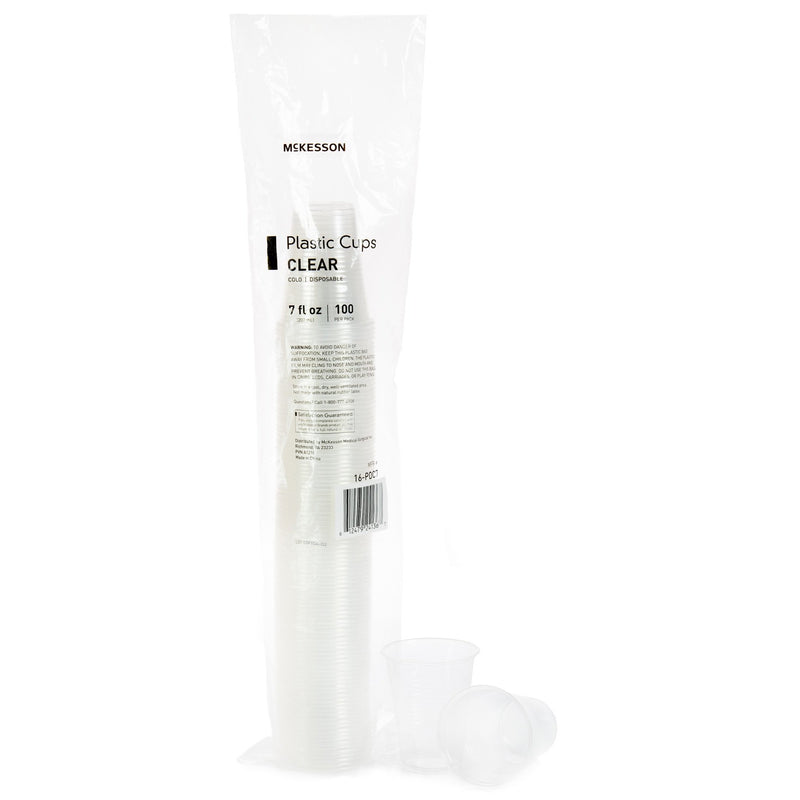 McKesson Drinking Cup 7 oz. Clear Polypropylene Disposable (1127770_SL) 100/SL