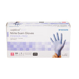 McKesson Confiderm® 3.5C Exam Glove Small NonSterile Nitrile Standard Cuff Length Textured Fingertips Blue Chemo Tested (765874_BX) 200/BX