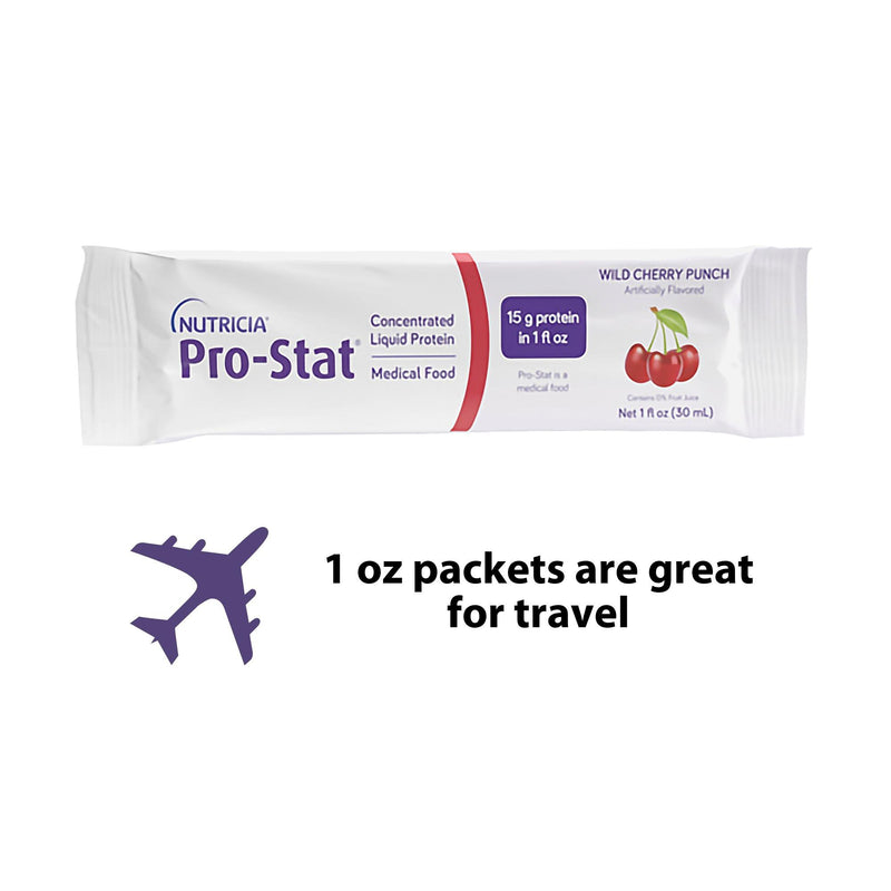 Pro-Stat® Oral Supplement Wild Cherry Punch Flavor Liquid 1 oz. Individual Packet (625275_CS) 96/CS