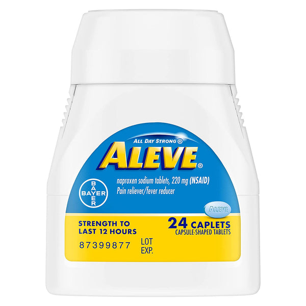 Aleve® Pain Relief 220 mg Strength Naproxen Sodium Caplet 24 per Bottle (1194961_BT) 1/BT