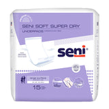 Seni® Soft Super Dry Disposable Underpad 23 X 35 Inch Cellulose Pulp Light Absorbency (1223798_PK) 15/PK
