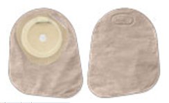 Premier™ Ostomy Pouch One-Piece System 7 Inch Length Flat, Pre-Cut 1-3/16 Inch Stoma Closed End (495230_BX) 30/BX