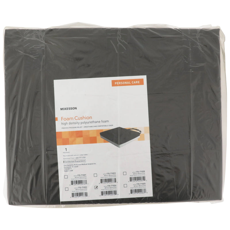 McKesson Seat Cushion 20 W X 16 L X 3 D Inch Polyurethane (1065553_EA) 1/EA