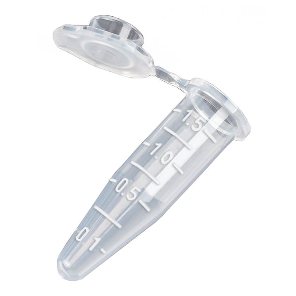 McKesson Microcentrifuge Tube Plain 1.5 mL Snap Cap Polypropylene Tube (1169386_BG) 500/BG