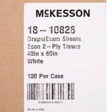 McKesson General Purpose Drape Physical Exam Drape 40 W X 60 L Inch NonSterile (201056_CS) 100/CS