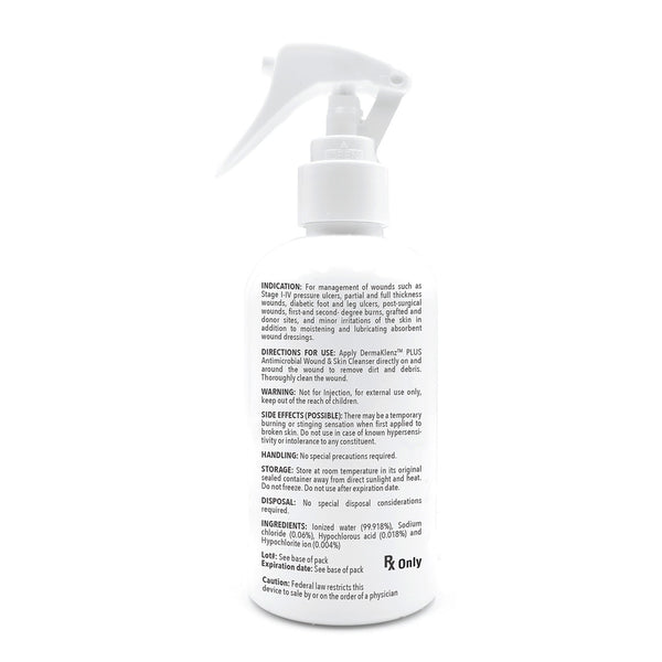 DermaKlenz™ Plus Wound Cleanser 8 oz. Spray Bottle NonSterile Antimicrobial (1256077_EA) 1/EA