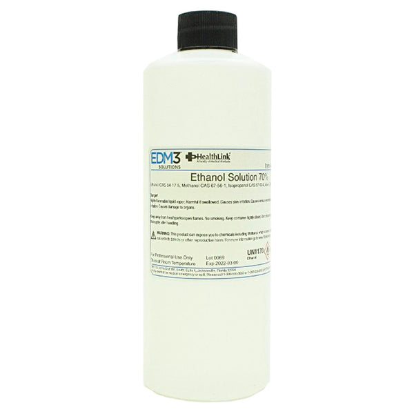 EDM 3 LLC Chemistry Reagent Ethanol ACS Grade 70% 16 oz. (495262_EA) 1/EA