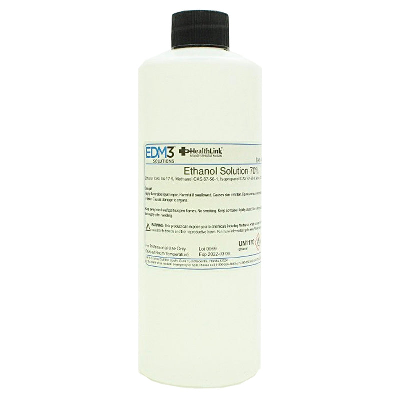 EDM 3 LLC Chemistry Reagent Ethanol ACS Grade 70% 16 oz. (495262_EA) 1/EA