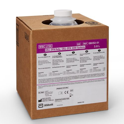Cell-Dyn® Hematology Reagent White Blood Cell Count (WBC) Lyse For Cell-Dyn Ruby Hematology Analyzer (861872_EA) 1/EA