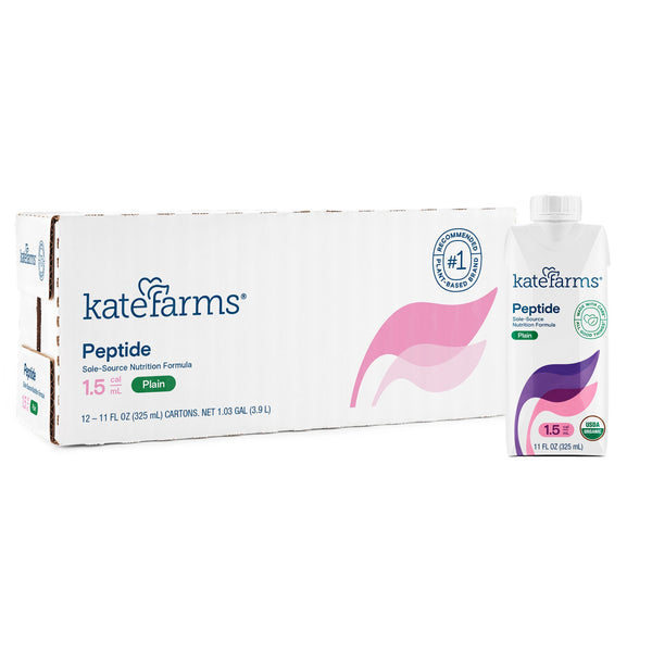 Kate Farms Peptide 1.5 Oral Supplement Plain Flavor Liquid 11 oz. Carton (1053183_EA) 1/EA