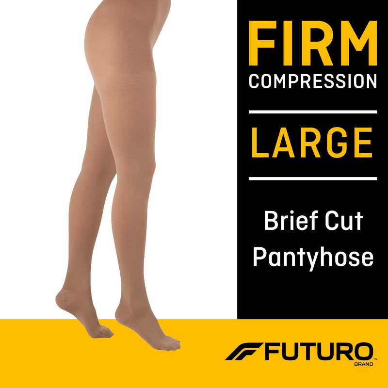 3M™ Futuro™ Compression Pantyhose Waist High Large Nude Closed Toe (1084264_BX) 12/BX