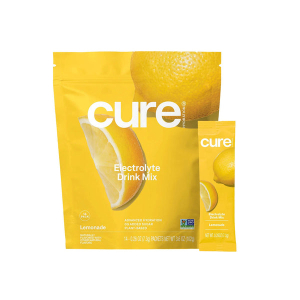 Cure® Oral Electrolyte Solution Lemonade Flavor 7.3 Gram Electrolyte (1256708_PK) 14/PK